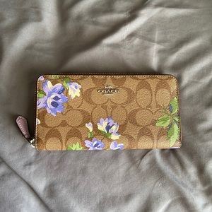 SOLD Coach Floral Long Wallet